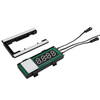 Double Button Time Temperature Display LED Touch Sensor Switch For Bathroom With CCT Change
