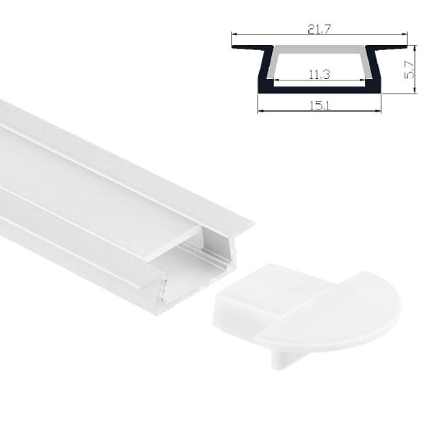 Thin recessed LED Aluminum Extrusion
