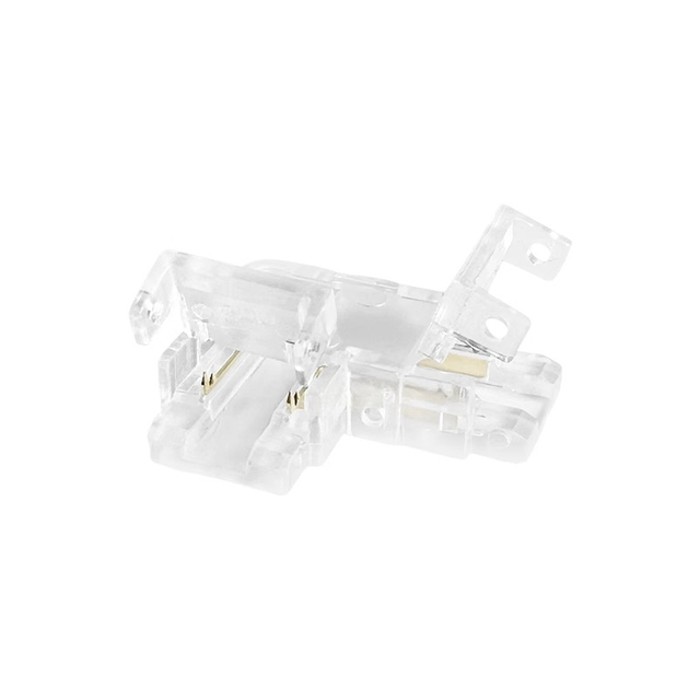 Crystal Head Cob Light Strip Welding-free Head Buckle 8mm Transparent Cutting Connector without Dark Area LED Adapter Plug