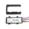 Double Button Time Temperature Display LED Touch Sensor Switch For Bathroom With CCT Change