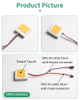 Smart bathroom mirror LED light touch sensor switch DC12V dimmable with defogging function