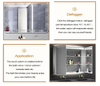 Double touch button sensor capacitive touch switch 5A touch sensor light switch with digit clock and temperature display