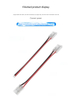 Crystal Head Cob Light Strip Welding-free Head Buckle 8mm Transparent Cutting Connector without Dark Area LED Adapter Plug