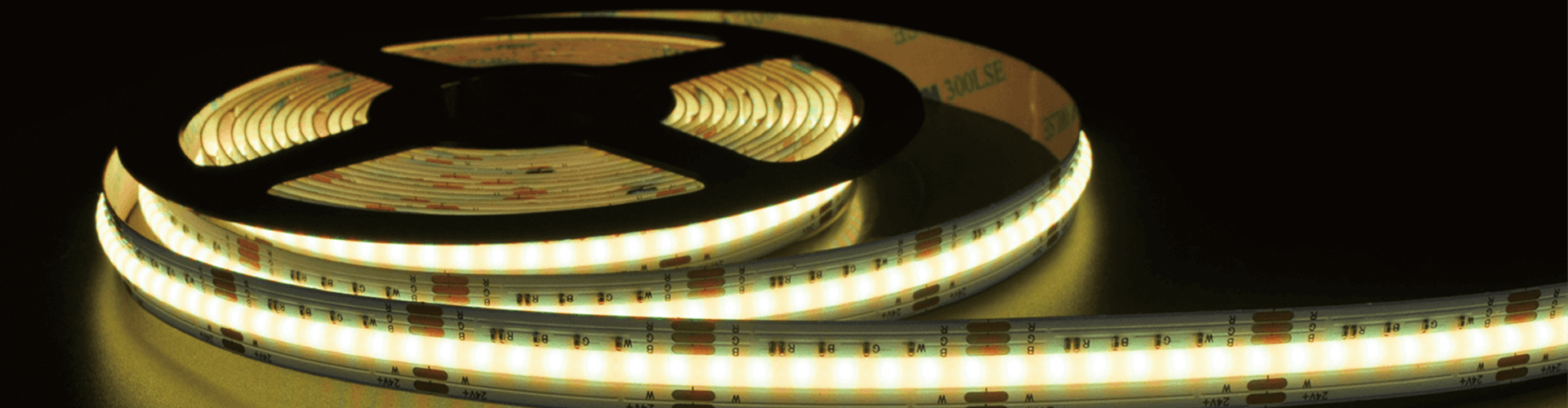 led cob strip yellow
