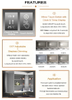 Multifunctional Mirror LED Touch Lights Sensor Single Color Bathroom Mirror Touch Dimmer Switches